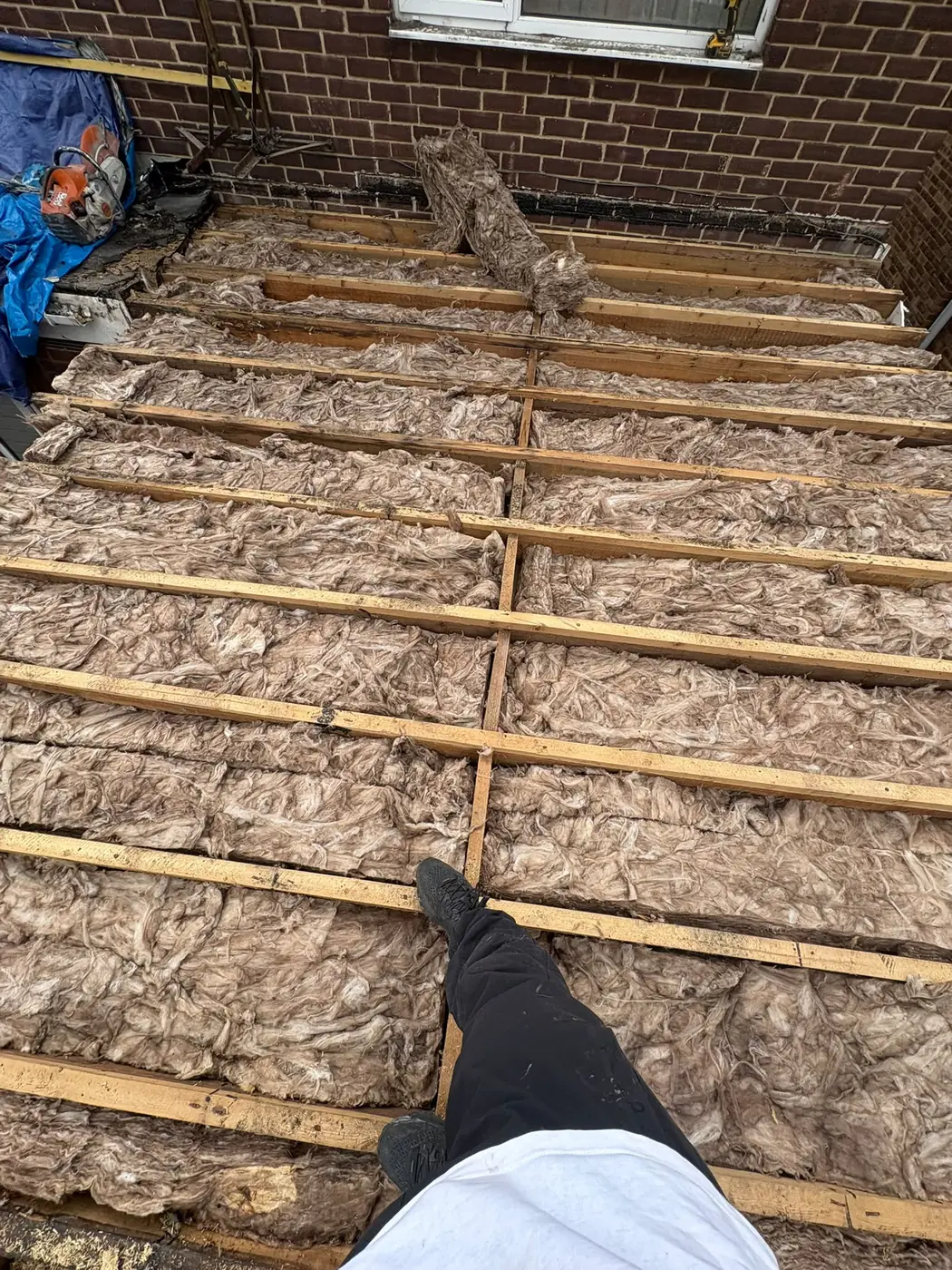 Loft conversion, insulation fit