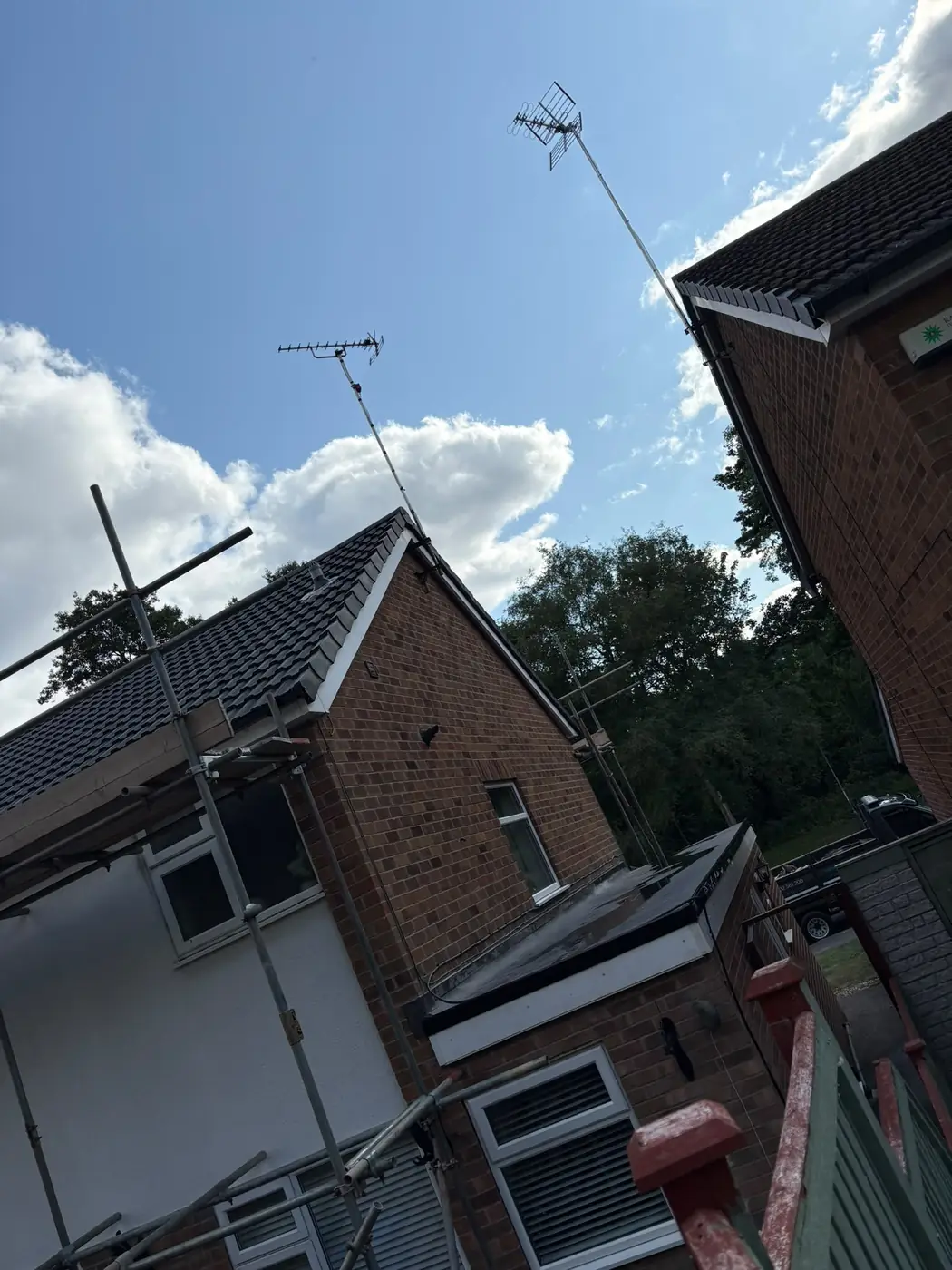 Extension re-roof in progress