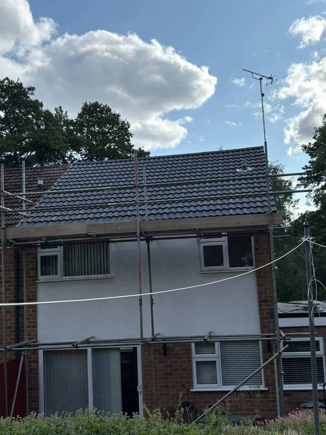 Full re-roof, finished exterior